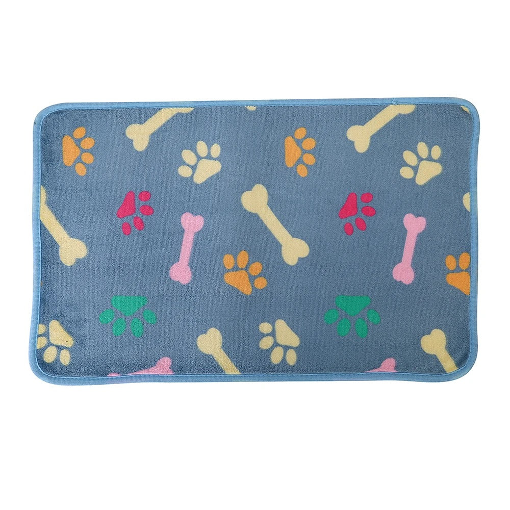 Super-Soft Paw Print Dog Blanket