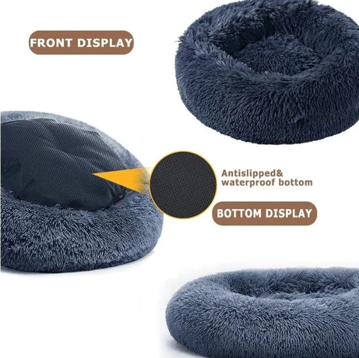 Round Plush Dog Bed