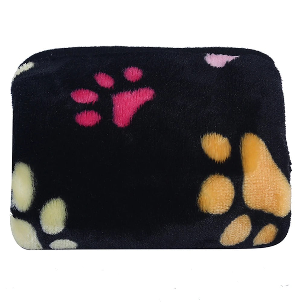 Super-Soft Paw Print Dog Blanket