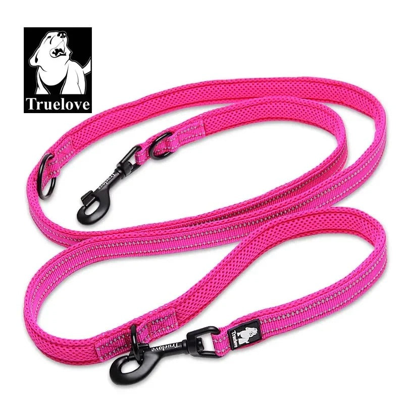 Truelove 7-in-1 Multi-Function Adjustable, Reflective Dog Lead