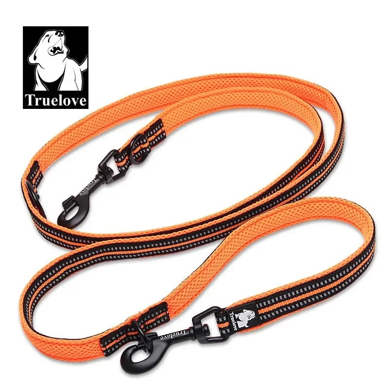 Truelove 7-in-1 Multi-Function Adjustable, Reflective Dog Lead