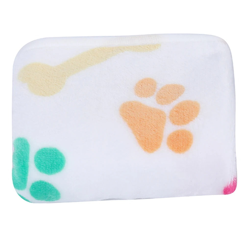 Super-Soft Paw Print Dog Blanket