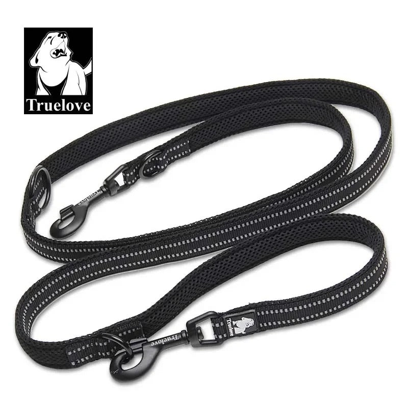 Truelove 7-in-1 Multi-Function Adjustable, Reflective Dog Lead