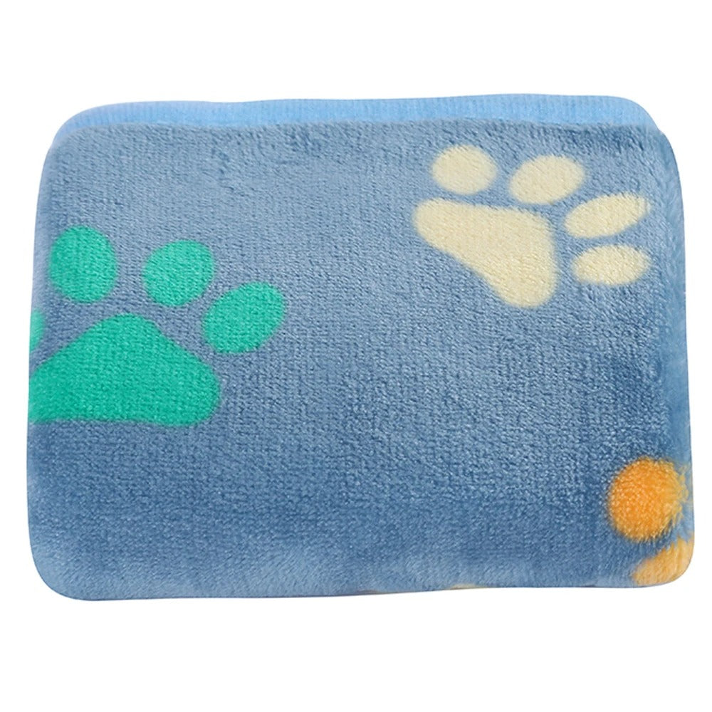 Super-Soft Paw Print Dog Blanket