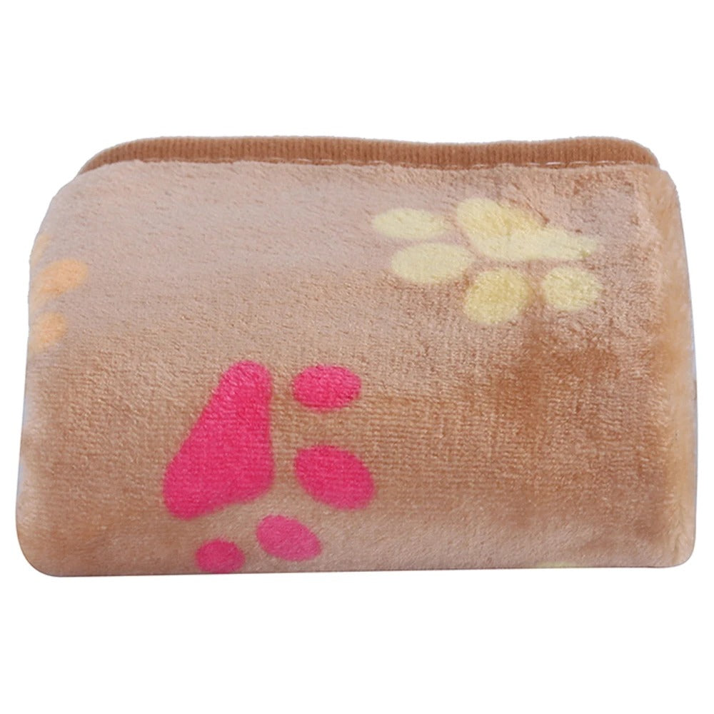 Super-Soft Paw Print Dog Blanket